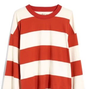 Easy Crop Long-Sleeve Tee in Rugby Stripe